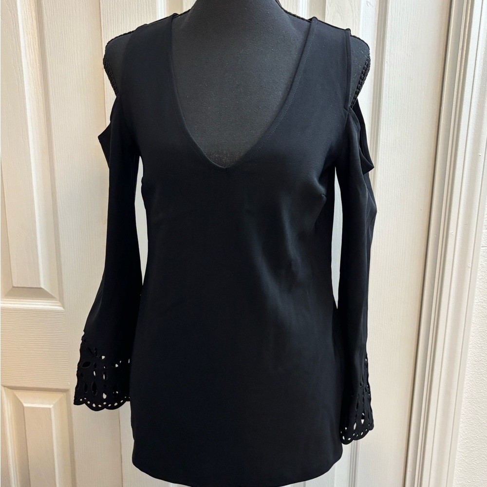 Boston Proper Cold Shoulder Knit Top